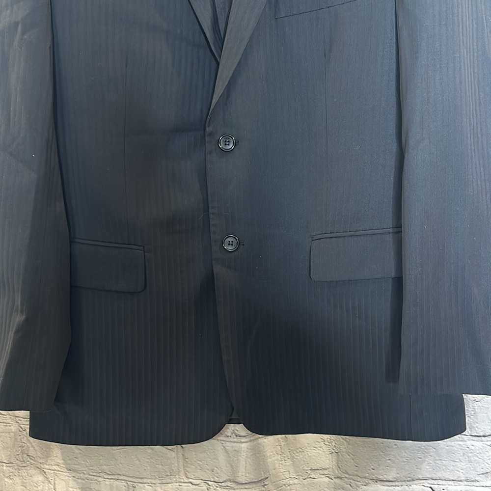 Genevie Uomo Black Men’s Suit Jacket Size 40R Excellent Condition - Picture 7 of 16